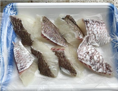 天然真鯛 価格は魚体で500g当たりの単価です